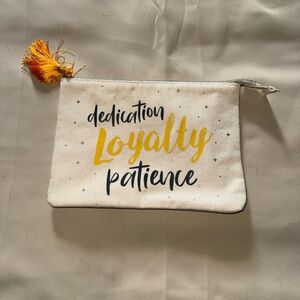 Inspirational Canvas Pouch with Tassel